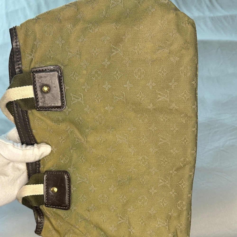 Louis Vuitton Croisette Marina PM Khaki Mini Lin Canvas Satchel - Picture 3 of 16